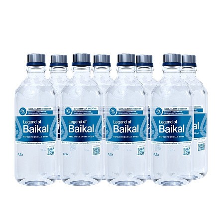 Вода питьевая «Legend of Baikal» негазированная 0,5 л, стекло (упаковка 9 шт)